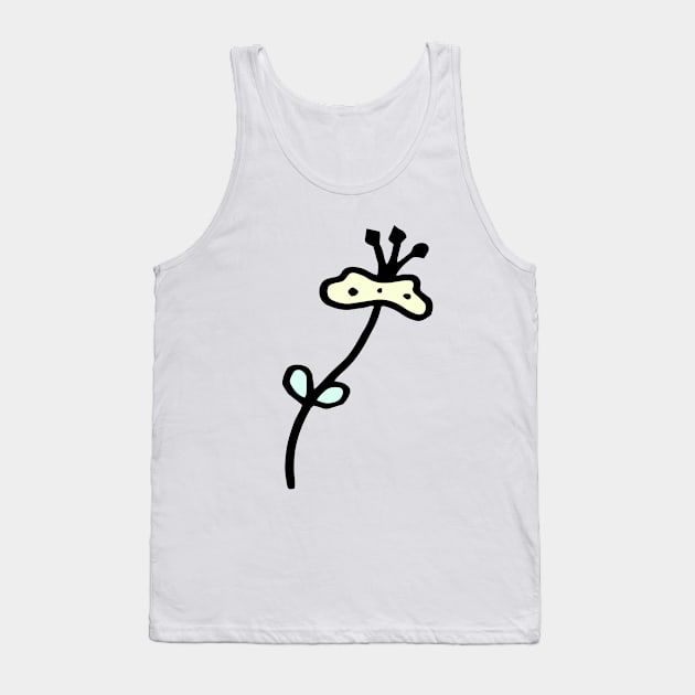 Alien Flower Doodle Tank Top by VANDERVISUALS